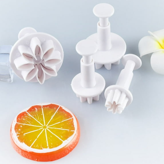 KALLORY Spring Pressed Cookie Mold 16Pcs Plastic For Wedding And Anniversary Events