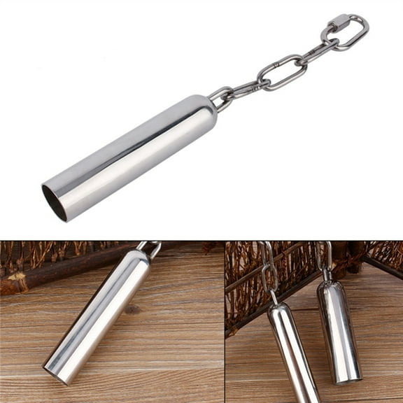 KALLORY Stainless Steel Bird Bells Set, Round Parrot Toy for Birds, Curiosity Triggering, and , 1 Set