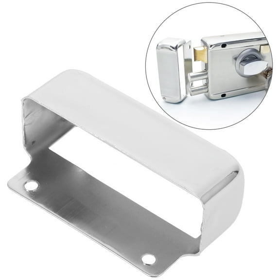 KALLORY Stainless Steel Door Reinforcement Plate with Anti-theft Ball Lock for Home Security Silver