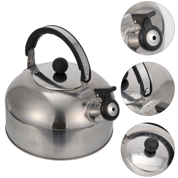 KALLORY Stainless Steel Tea Kettle 2.5L with Comfortable Handle for Kitchen Use and Easy to Clean