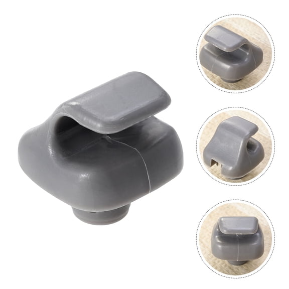 KALLORY 4Pcs Auto Sun Visor Hook Clips Grey Plastic Secure Fit for Honda Cars