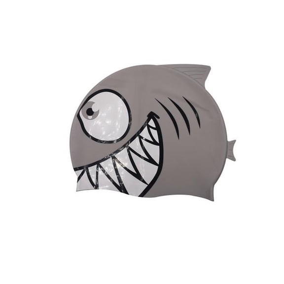 KALLORY Kids Swim Cap Silicone Design Unisex Bathing Pool Headwear for Toddlers Boys Girls Short Hair