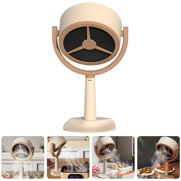 KALLORY Tabletop Cooker Range Hood Kitchen Extractor Fan ABS Low Noise for Students in Small Kitchens 1Pack