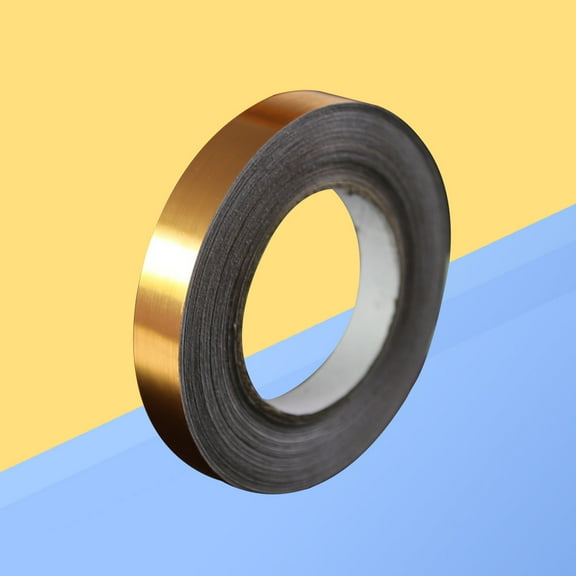 KALLORY Tile Seam Tape Waterproof Heat Resistant PVC Copper Roll for Living Room 1Pack