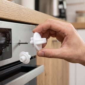 KALLORY White Plastic Washer Control Knob Replacement, Universal Fit, Easy Installation, Compatible with Most Washer Models