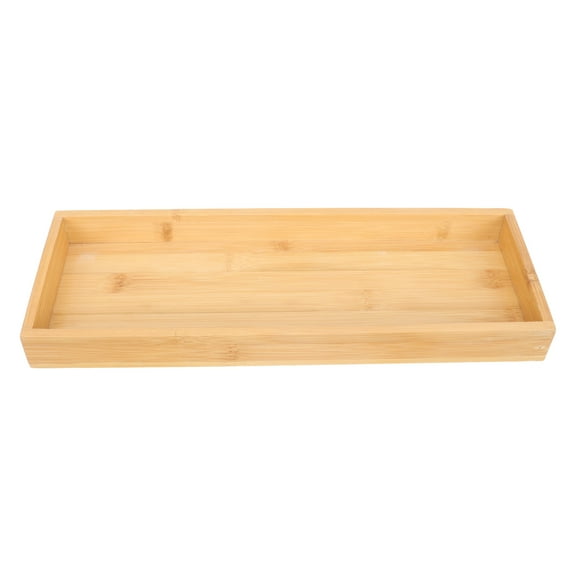 KALLORY Vanity Tray for Dresser Tops Wooden Women Bathroom Use 1Set 12.77x4.56x1.18in