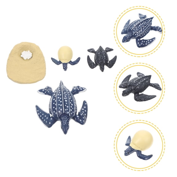 KALLORY Turtle Growth Cycle Models Plastic 1 Set 3.5X4X2.5In