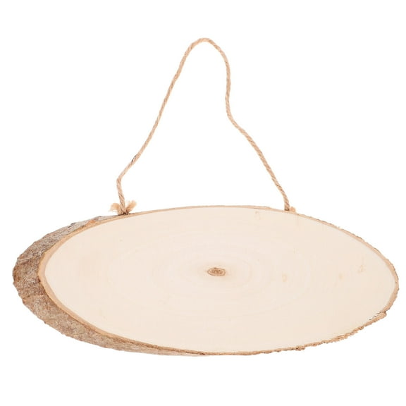 KALLORY Unfinished Wood Sign Diy Wood Plaque Decor Oval Shape Unfinished Wood Board Plague