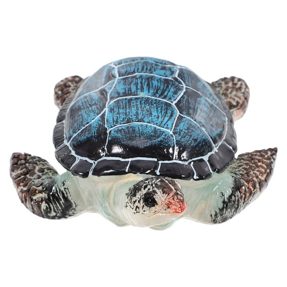 KALLORY Versatile Sea Turtle Garden Decor Tiny Resin Figure Marine Garden Decor Aquarium Setup Accessory Realistic Sea Turtle Model Sea Turtle Model