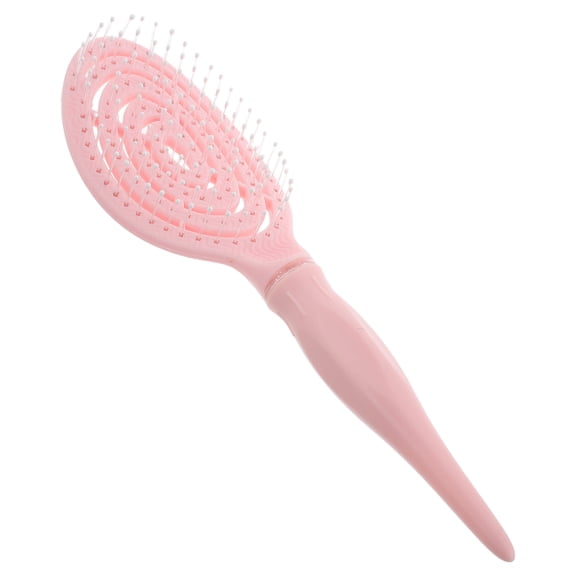 KALLORY Pink Hollow Hair Cutting Comb for Styling Voluminous High Crown and Detangling
