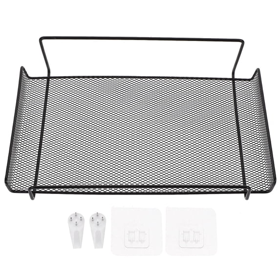 KALLORY Wall-Mounted Iron Rack Shelf for Router - Simple and Room Organizer, 1 Set