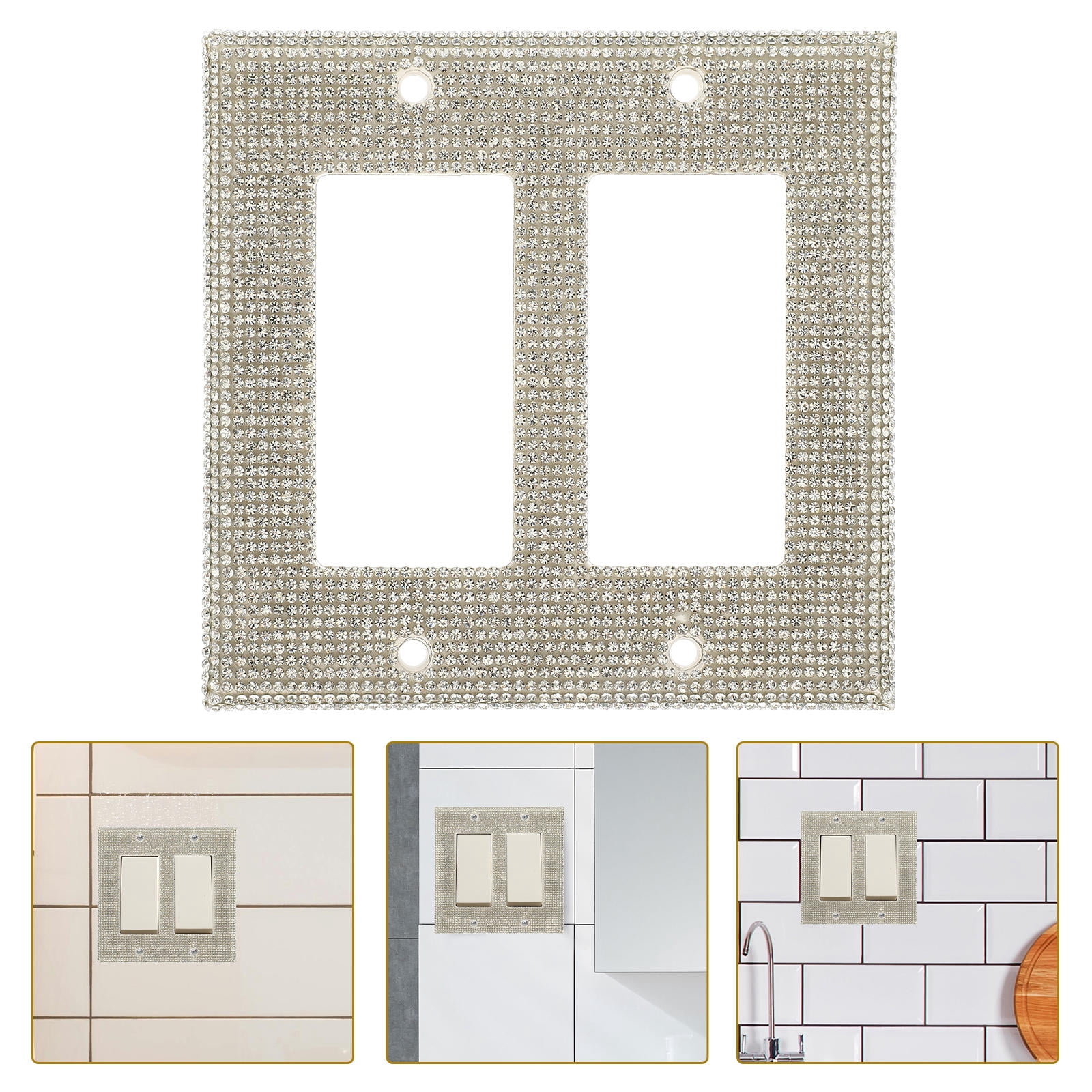 KALLORY Wall Socket Panel Cover 3A Electrical Outlet Protector Easy ...