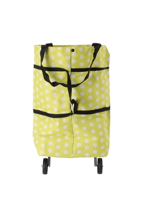 Wheeled Tote Bags Foldable for Easy Carrying Bright Color 1Pcs