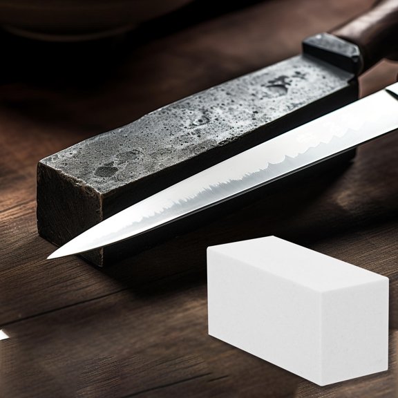 KALLORY White Flattening Stone for Repair Multipurpose Double Sided Block with Smooth Surface Handheld