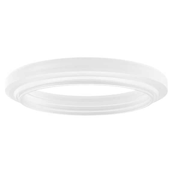 KALLORY White Silicone Steam Ring for Coffee Machine Brewing Heads Soft Durable Replacement for Home Use