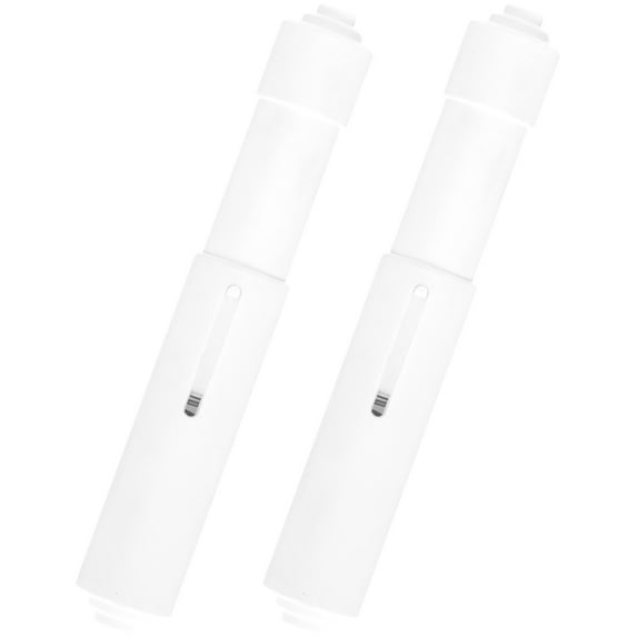 KALLORY White Toilet Paper Roller for Fish Tank Easy Replacement and Retractable Design 2pcs