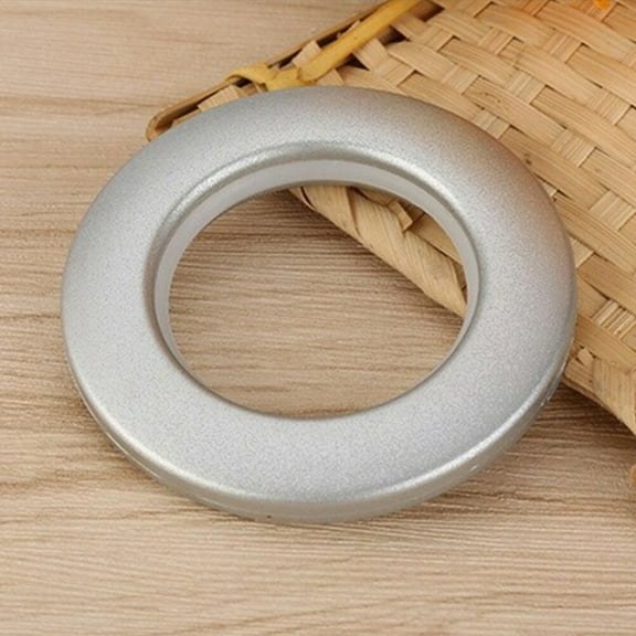 KALLORY Window Treatment 20Pcs Curtain Hardware Silver Iron for Easy Use