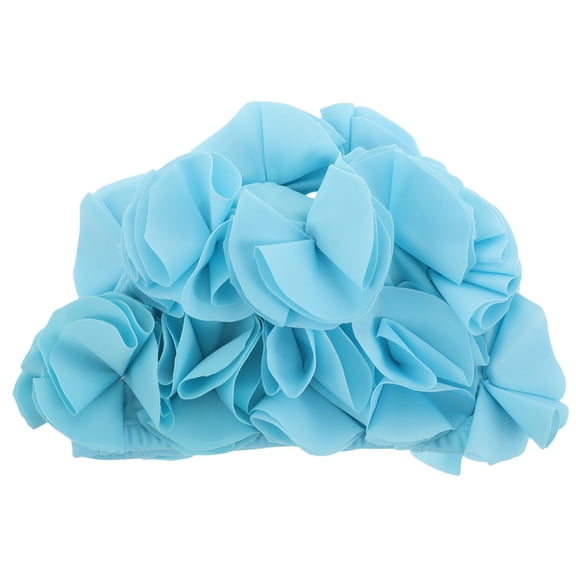 KALLORY Women Swim Cap: Cute Adult Swim Cap With Flower Petal - Ladies Waterproof Swimming Hat For Vacations And Daily Pool Sessions