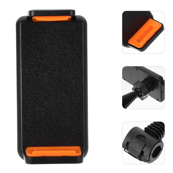 KALLORY Yellow Plastic CD Slot Phone Holder for Cellphones and Tablets 1Pack 4.7x2.4x2.0in with 360 Degree Rotation