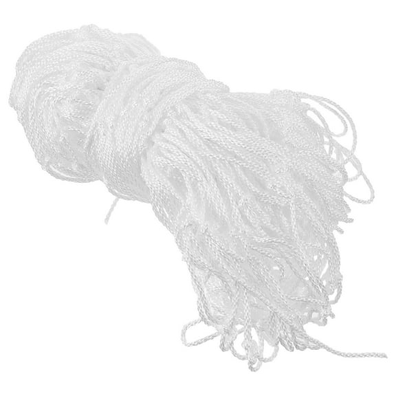 KALLORY White Nylon Cargo Net for Truck and Trailer Transportation, Heavy Duty Mesh Net, 1 Piece for Everyday Use