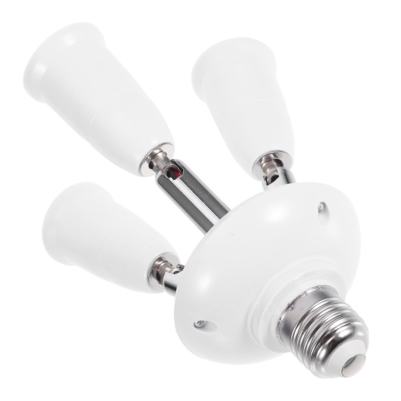 KALLORY female socket base bulb adapter E27 to 3E27 Adapter White 360 ...