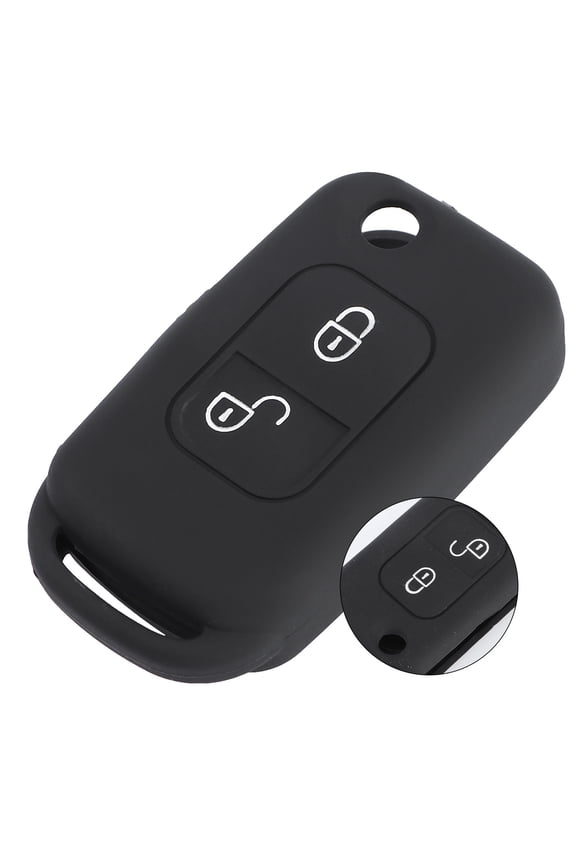 key Holder Case 1Pack Key Remote Protective Cover Car Door Lock Protective Cover Red Black