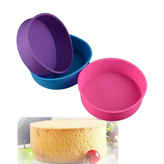 KALLORY Silicone Baking Mold for Kitchen Use with Quick Food Release Assorted Colors