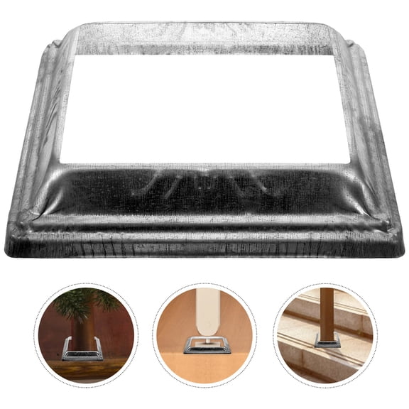 KALLORY 4-Piece Metal Iron Post Skirt Set for Deck Railing, Outdoor & Indoor Decorative Trim for Home