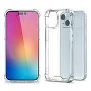KALMORE Anti-Scratch Bumper Cell Phone Case for Apple iPhone 15, Clear
