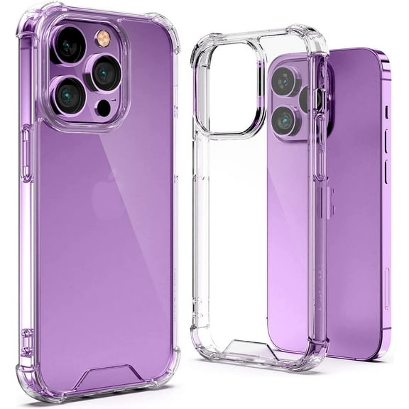 KALMORE IP14PM-SPC Shock-Absorbent Bumper Slim Cell Phone Case for Apple iPhone 14 Pro Max, Clear