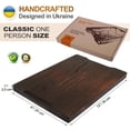 thumbnail image 1 of KALOMB-Wooden Steak Board – Steak Cutting Board & BBQ Serving Platter – Solid Wood Charcuterie Board & Meat Serving Plate (Medium), 1 of 3