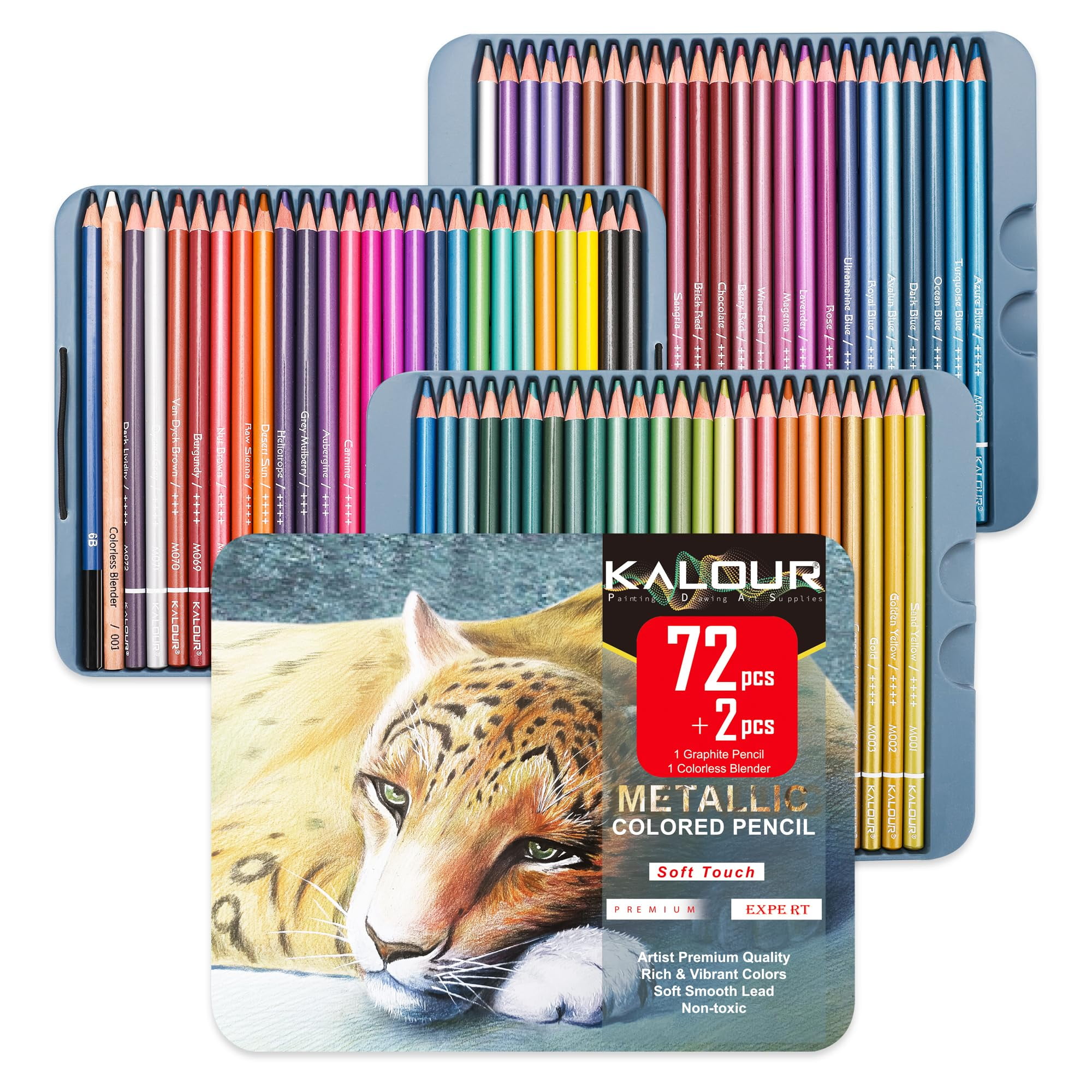 KALOUR 120 Premium Colored Pencils Set For Adult Coloring Books