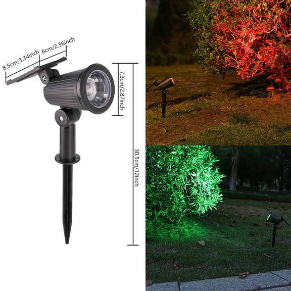 KALPHOZEN Solar Spotlights, Adjustable Solar Garden Lights for Courtyard Use, Outdoor Waterproof Landscape Lighting, Eco-Friendly Solar-Powered Tree Illumination