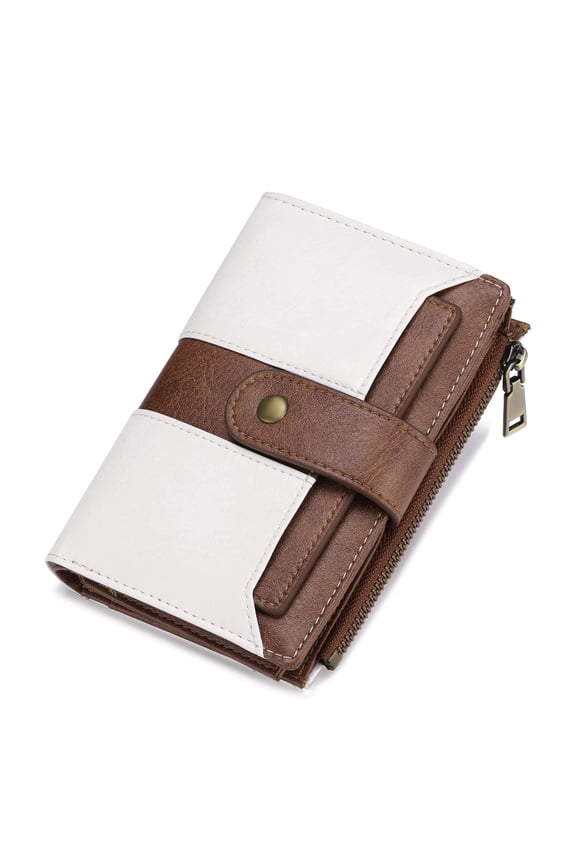 Cute Wallets Leather Bifold Small Wallet with Zipper Coin Purse,RFID Blocking Wallet for Girls and Ladies