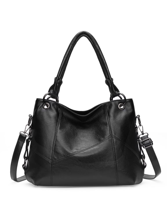 Genuine Leather Hobo Bag for Women Large Tote Shoulder Handbag Satchel for Laptop Work Ladies