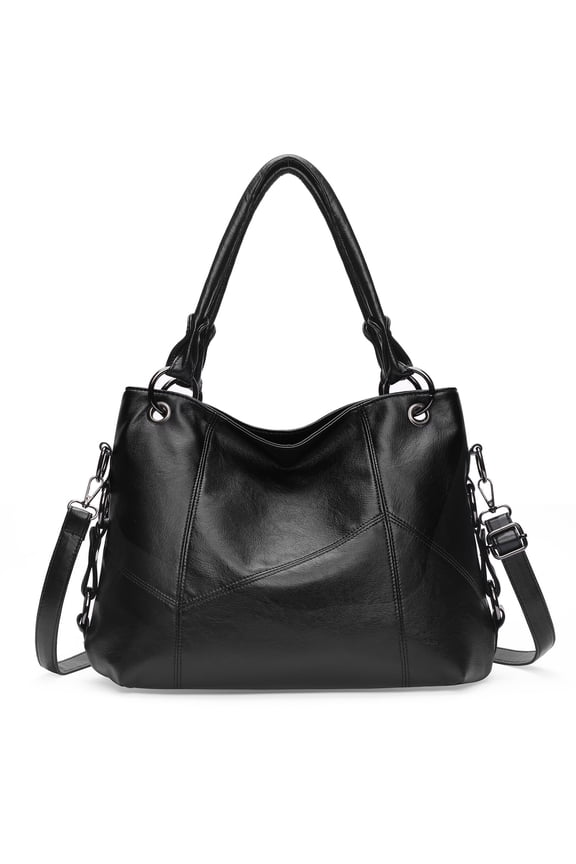 Genuine Leather Hobo Bag for Women Large Tote Shoulder Handbag Satchel for Laptop Work Ladies
