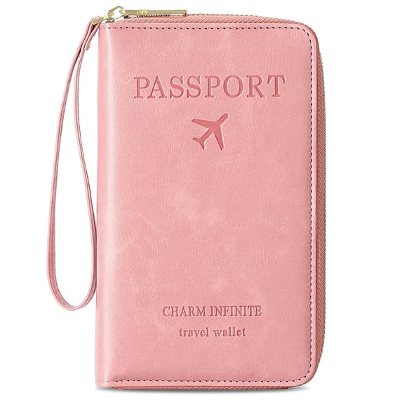 KALUNMA Leather RFID Blocking Passport Holder Travel Wallet, Passport Cover/Travel Wallet for Women and Men