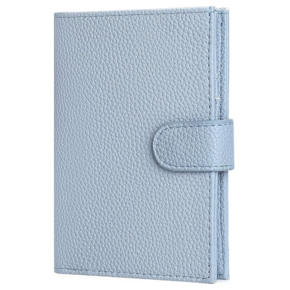 KALUNMA Passport Holder Wallet for Women,RFID Blocking Zipper Coin Pocket and Cash Slot,Slim Compact Travel Passport Cover Wallet