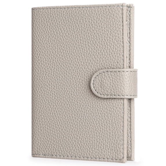 KALUNMA Passport Holder Wallet for Women,RFID Blocking Zipper Coin Pocket and Cash Slot,Slim Compact Travel Passport Cover Wallet