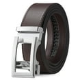 thumbnail image 1 of KALUNMA Ratchet Belt for Men, Mens Dress Belt Leather Automatic Adjustable Click Buckle Belts, 1 of 9