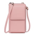 thumbnail image 1 of KALUNMA Small Crossbody Cell Phone Bag for Women, Adjustable Leather Shoulder Handbag Mini Wallet with Credit Card Slots, 1 of 9