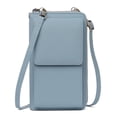 thumbnail image 1 of KALUNMA Small Crossbody Cell Phone Bag for Women, Adjustable Leather Shoulder Handbag Mini Wallet with Credit Card Slots, 1 of 9