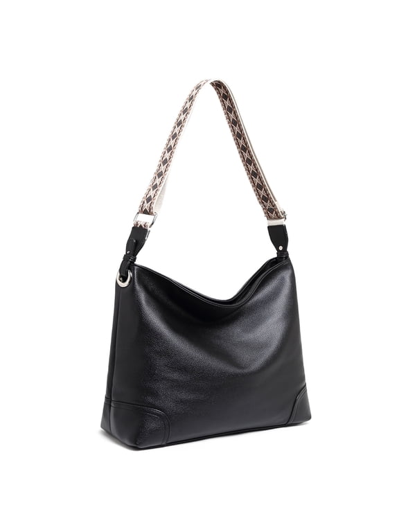 Vegan Leather Crossbody Fashion Shoulder Bag with Bohemian Adjustable Strap