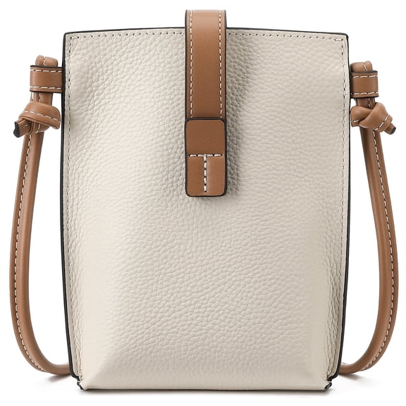 KALUNMA Vegan Leather Small Crossbody Bags for Women Snap Cell Phone Bag Purses Adjustable Strap