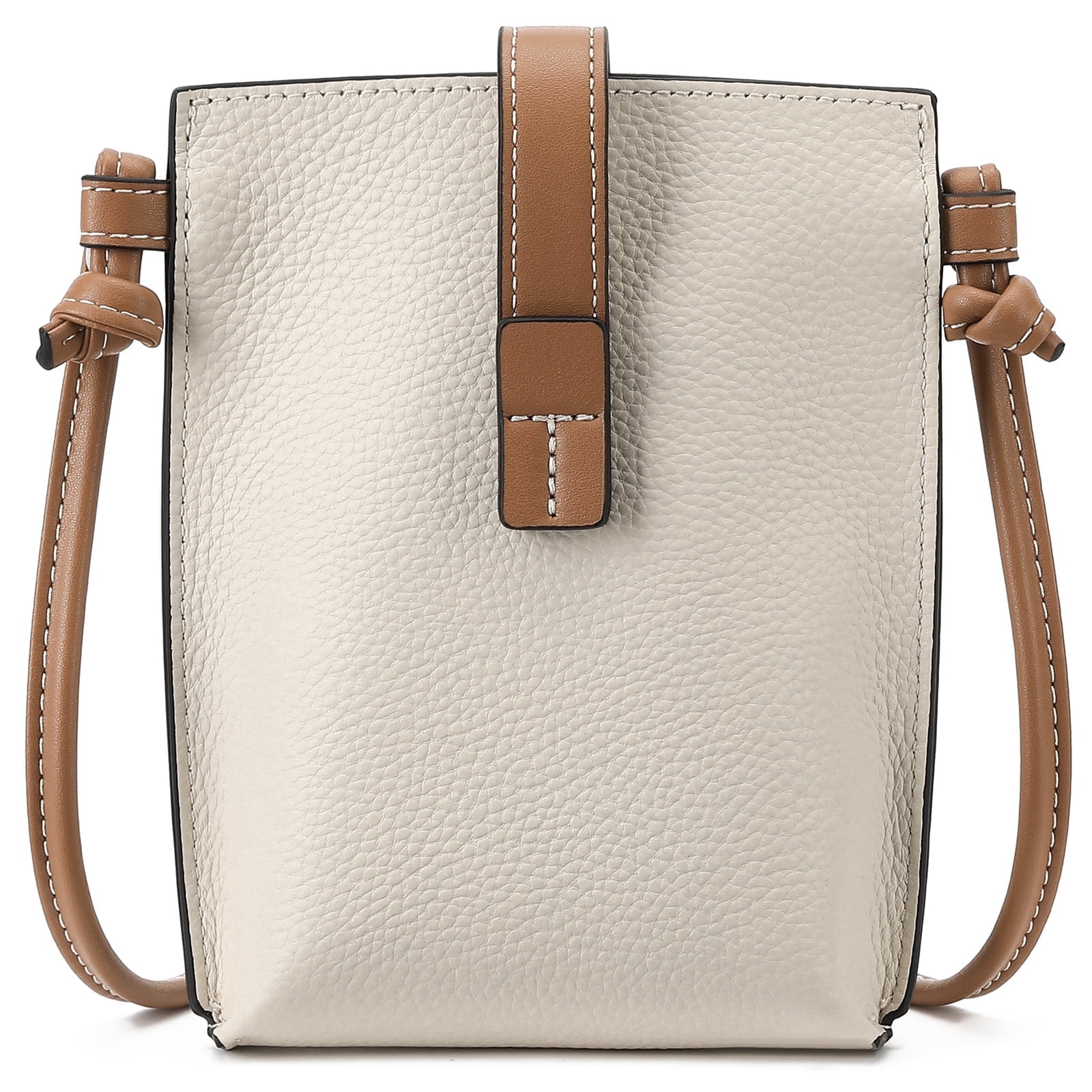 KALUNMA Vegan Leather Small Crossbody Bags for Women Snap Cell Phone Bag Purses Adjustable Strap