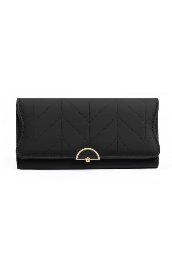 Wallet for Women Leather Trifold RFID Blocking Wallet Card Holder Purse Clutch with Zipper Coin Pocket