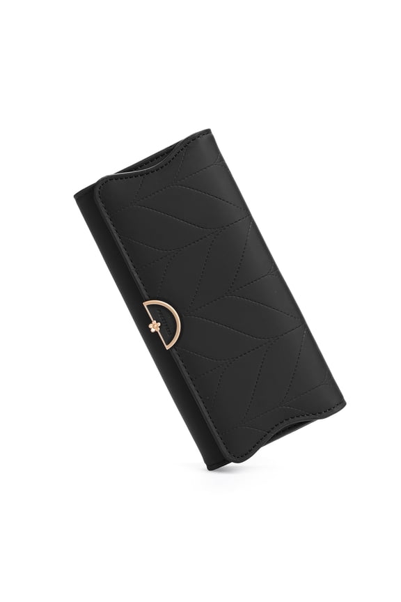 Wallet for Women Leather Trifold RFID Blocking Wallet Card Holder Purse Clutch with Zipper Coin Pocket