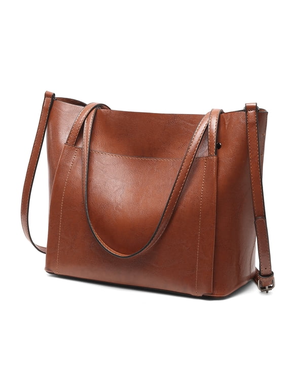 Women Fashion Tote Bag Handbags PU Leather Hobo Vintage Shoulder Bags with Adjustable Shoulder Strap