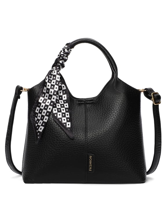 Women's Handbag Vegan Leather Crossbody Shoulder Bag with Adjustable Strap Casual Shopper Purse for Daily Use, Travel and Shopping