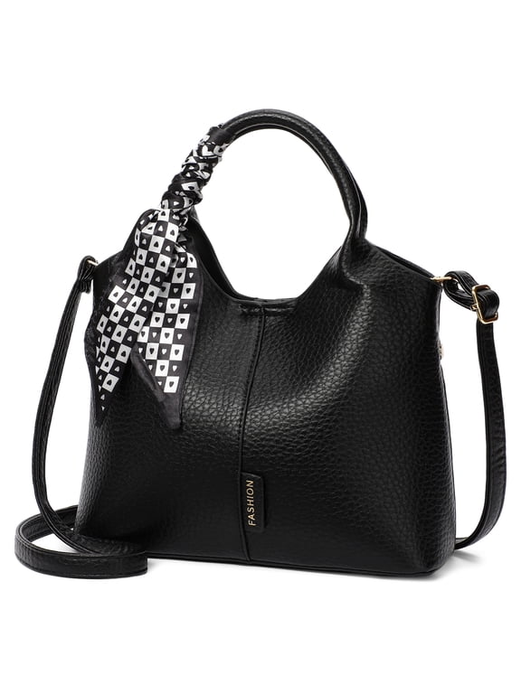 Women's Handbag Vegan Leather Crossbody Shoulder Bag with Adjustable Strap Casual Shopper Purse for Daily Use, Travel and Shopping
